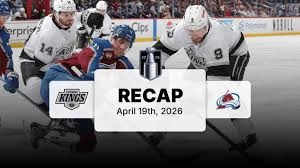 COLORADO AVALANCHE EDGE LOS ANGELES KINGS 2-1 IN TIGHT GAME 1 BATTLE:...