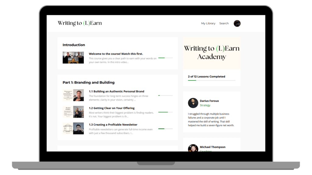 writing to (L)earn academy